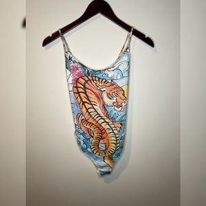 TopShop tiger print bodysuit